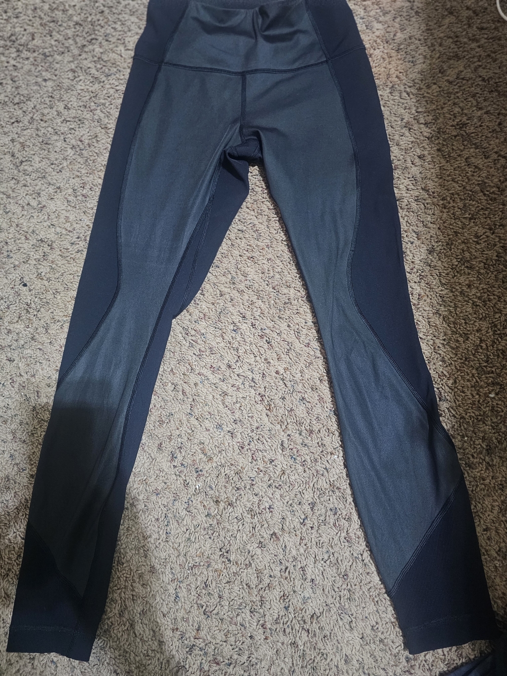 lululemon athletica Navy and Black Leggings